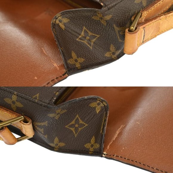 LOUIS VUITTON Saint Cloud GM Shoulder Bag Monogram Leather Brown - Picture 12 of 16